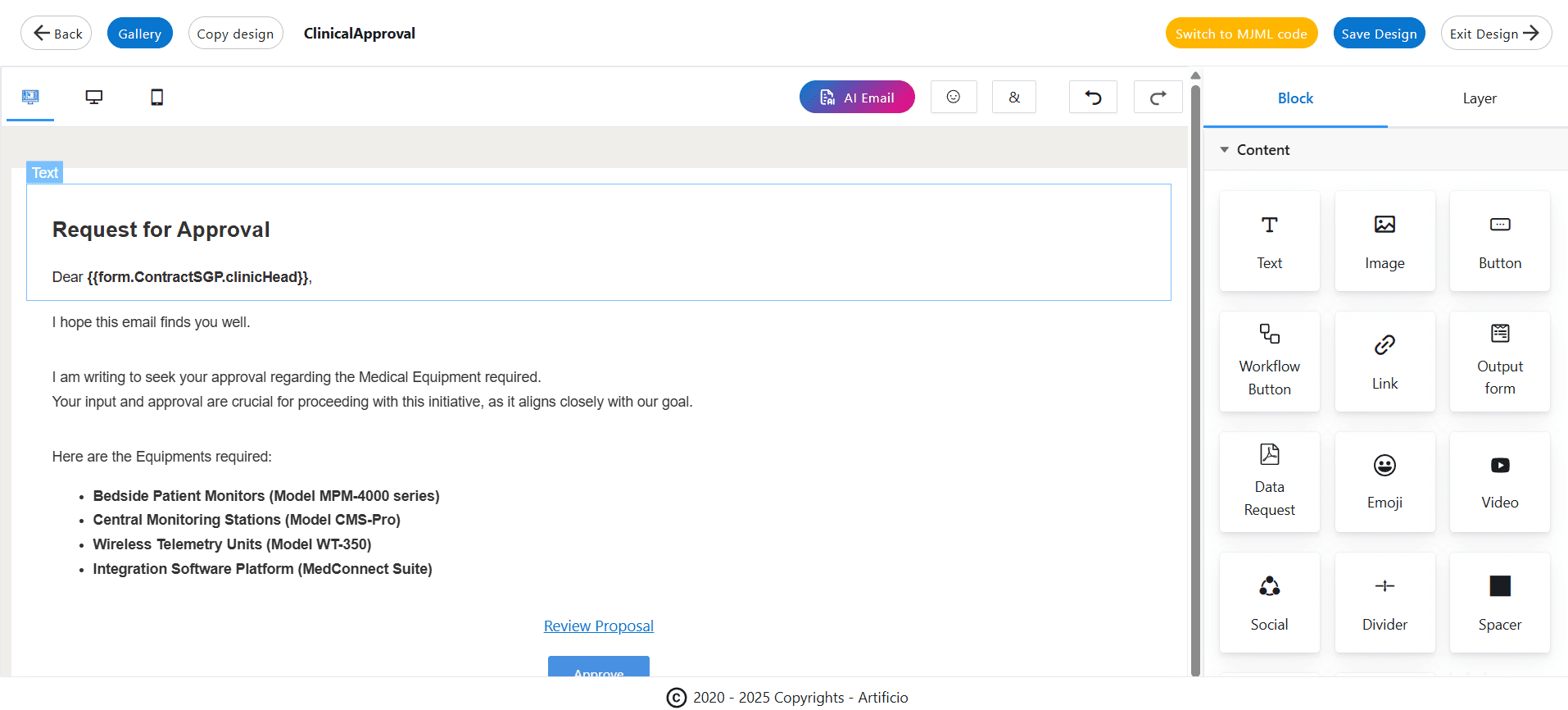 Auto Transmit Email and Generate Content