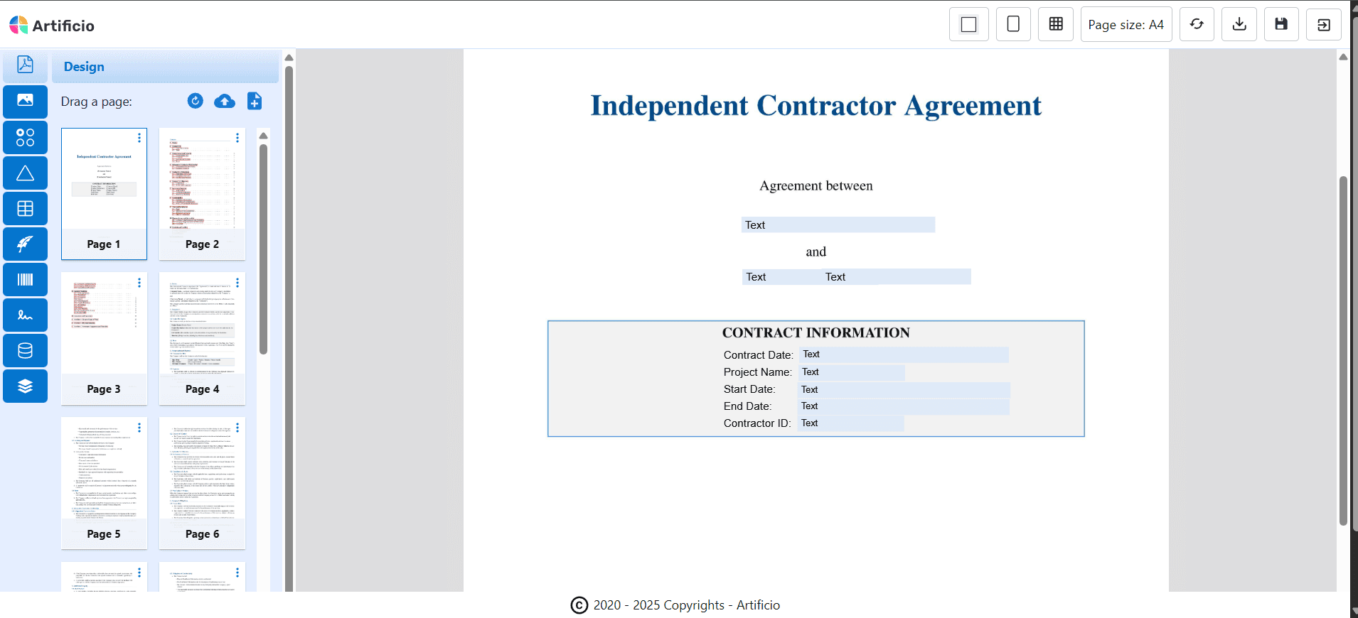 Generate New PDF Documents