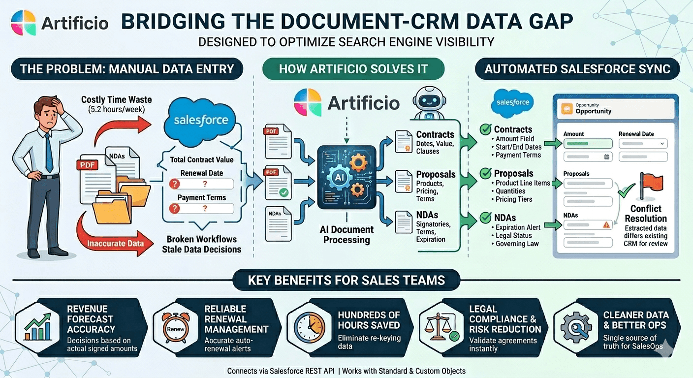 Artificio + Salesforce: Closing the Loop Between Document Data and CRM Records