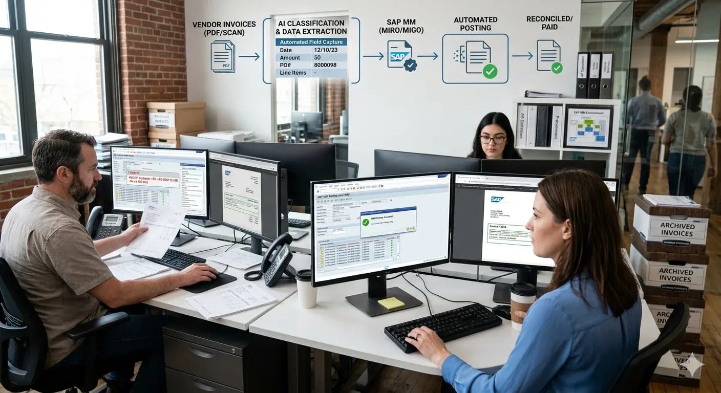 Automating SAP MM Document Workflows: What Happens Before Documents Ever Touch the System