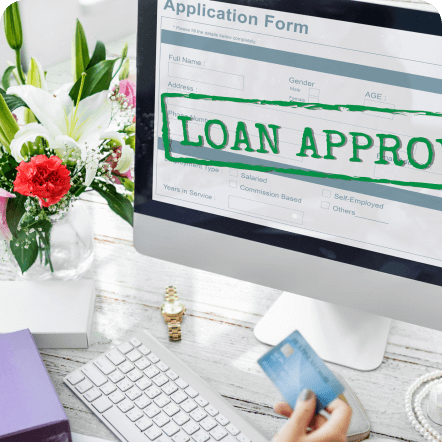 Loan application documents for banking