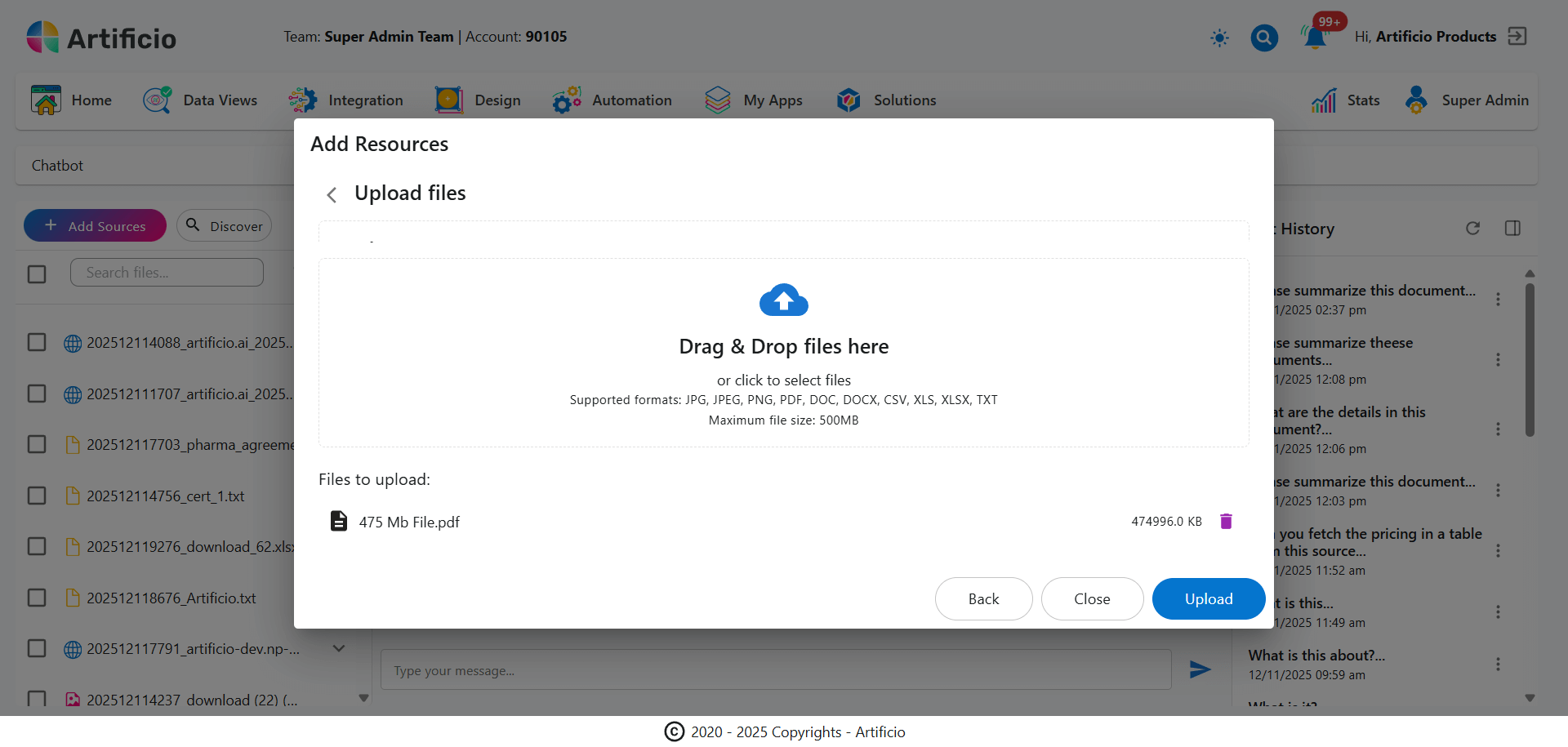 500MB File Processing 500MB File Processing